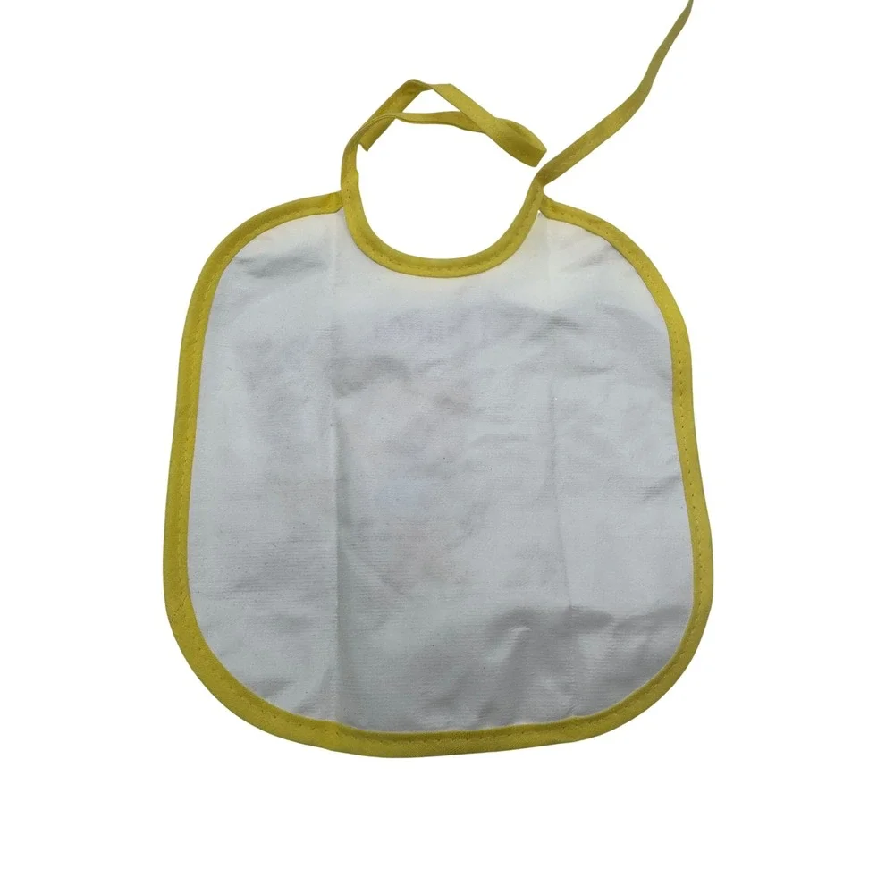 Unbranded OS White Bib Kids Vintage Monkey Banana Dinner